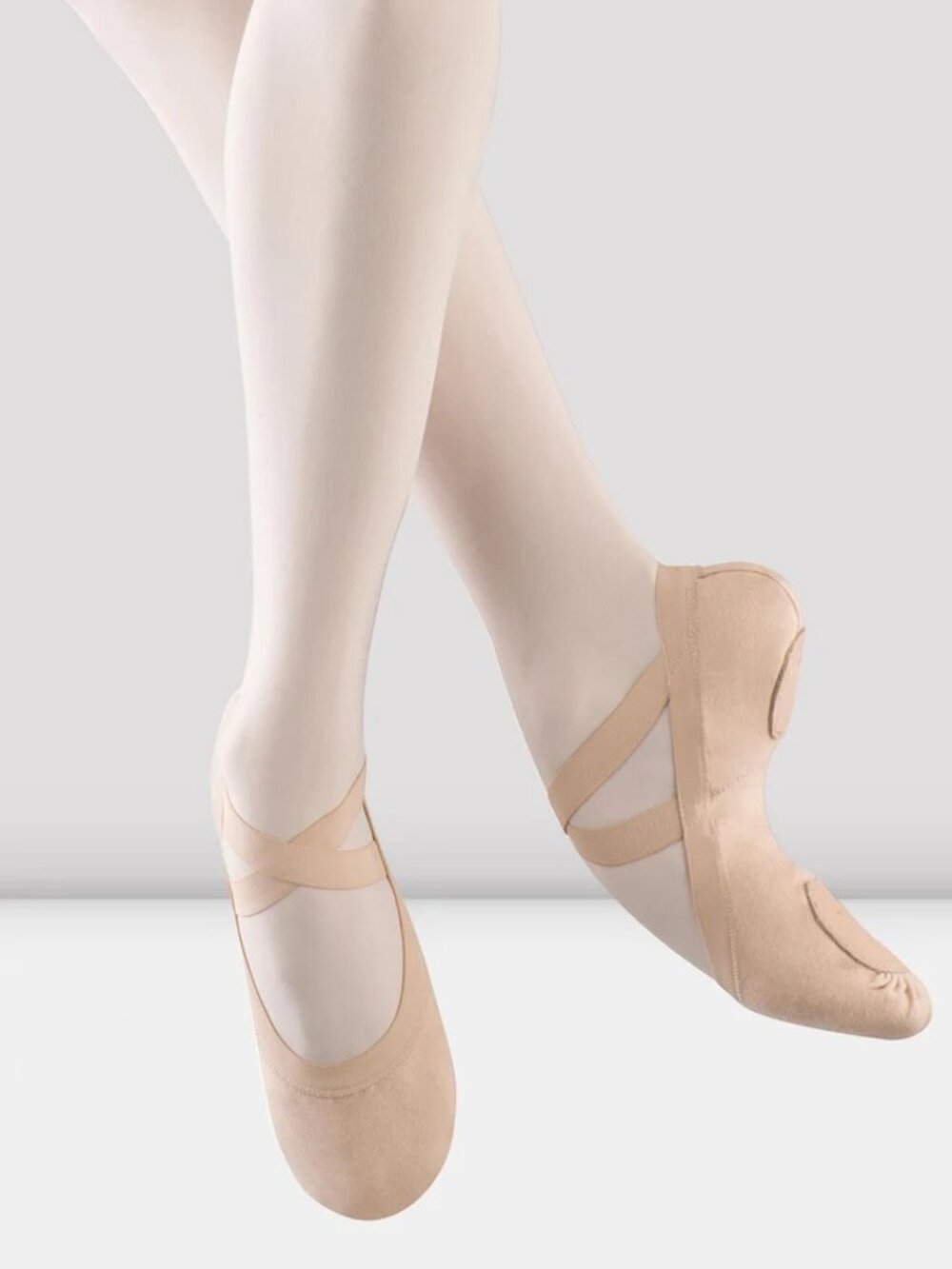 Bloch Pro Elastic Canvas Ballet Shoes Slippers Size 7.5C (9.5 Street Shoe) NEW